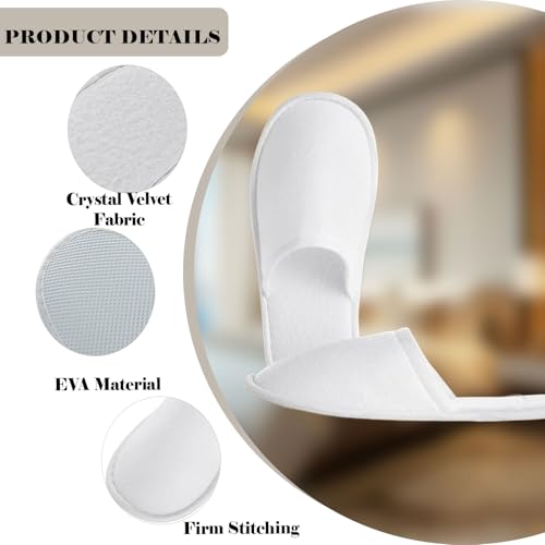 AONAYO 4 paar Hotelslipper,Gäste Hausschuhe,Gästepantoffeln,Gästehausschuhe,Einweg Hausschuhe Hotel,Hotel Slipper,Einwegschuhe Für Spa,Gäste, Hotel,Haus Party,Einweihungsparty