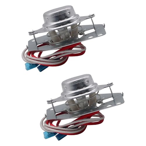 Hangsu Termostato de repuesto universal de 2 piezas adecuado para varias marcas de ollas arroceras y ollas a presión, termostato de precisión de diseño de 4 cables