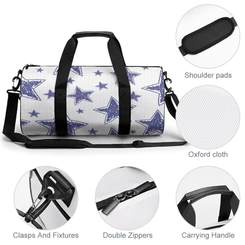 Sac de gym Étoile Violette : fini le manque de place avec ce format 45cm - 5