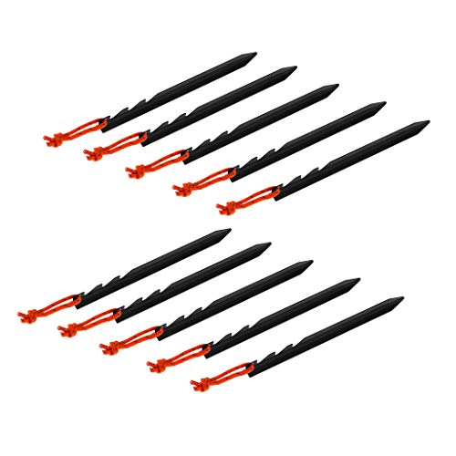 YIJU 10 Unidades de Treinamento de Estacas Multiuso para Estacas - Preto