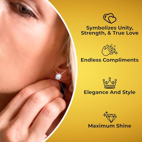 IGI Certified 0.5 to 1 Carat Lab Grown Diamond Stud Earrings for Women And Men In Platinum Or Gold G-H SI Jewelry Gifts Anniversary Birthday Gifts for Womens4
