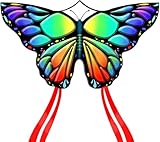 Simxkai Schmetterling Kite für Kinder und Erwachsene, Einfach zu fliegen der große...