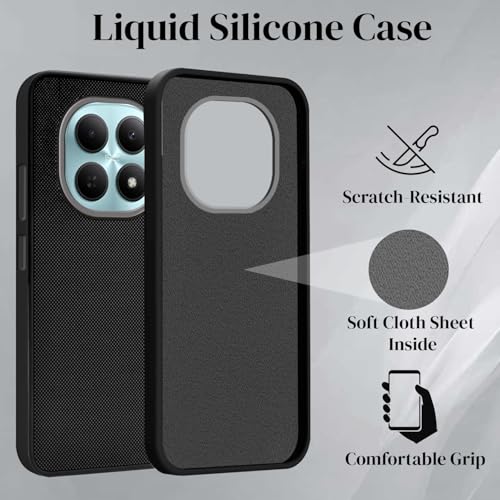 Image of Jkobi Rubberised Back Cover Case for Poco M8 5G (Textured Grip Design | Micro-Fiber Cloth Inside | Slim and Light Weight | Soft Touch and Feel)