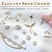 Bling Metal Shoe Charms – Cute Chain Decorations Accessories for Girls & Women Gifts