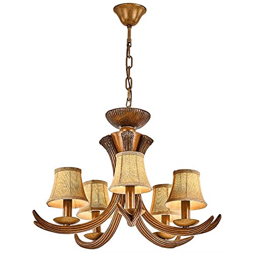 Lustre bois de cerf rétro pour recréer une ambiance vintage de pub américain dans votre grand salon