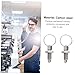 DOITOOL 2pcs Stainless Steel Spring Plunger Knob Split Position Pin for Industrial Use Mechanical Accessories for Molds Cabinets Equipment Easy to Carry Convenient