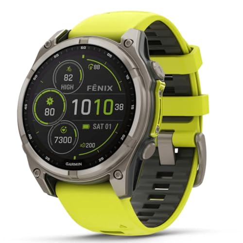Garmin Fenix 8 47 mm, Solar, Zafiro Titanio con Banda de Silicona de ampiello/Grafito