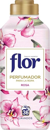 Flor Perfumador para la Ropa con fragancia floral Rosa, hasta 36 dosis, 720ml, 1 Unidad (Paquete de 1)