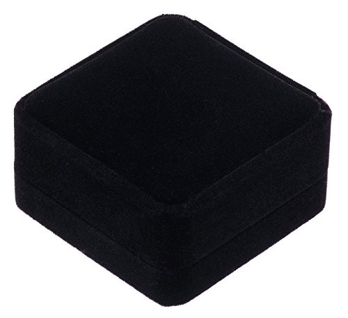 Small Dark Classic Velvet Cufflink Box Case3