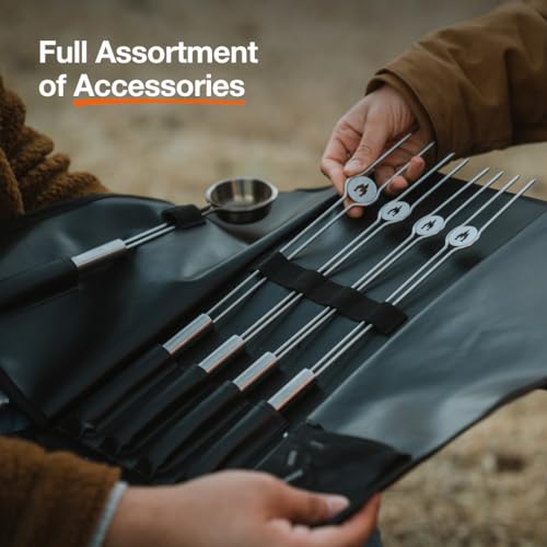 Solo Stove Mesa XL, 7 Inch Tabletop Fire Pit with Stand - Smokeless, Stainless Steel Fire Pit for Camping, Outdoor & Patio- Wood Burning or Pellet Fueled Portable Bonfire, 2.3lbs, Ash - Image 7