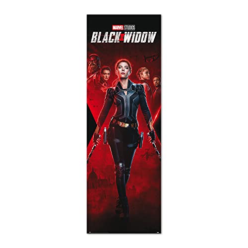 Grupo Erik Póster Puerta Marvel La Viuda Negra - Lamina Decorativa Marvel - Póster Marvel La Viuda Negra / Póster Grupo Erik - Producto Con Licencia Oficial (Ppge8092)