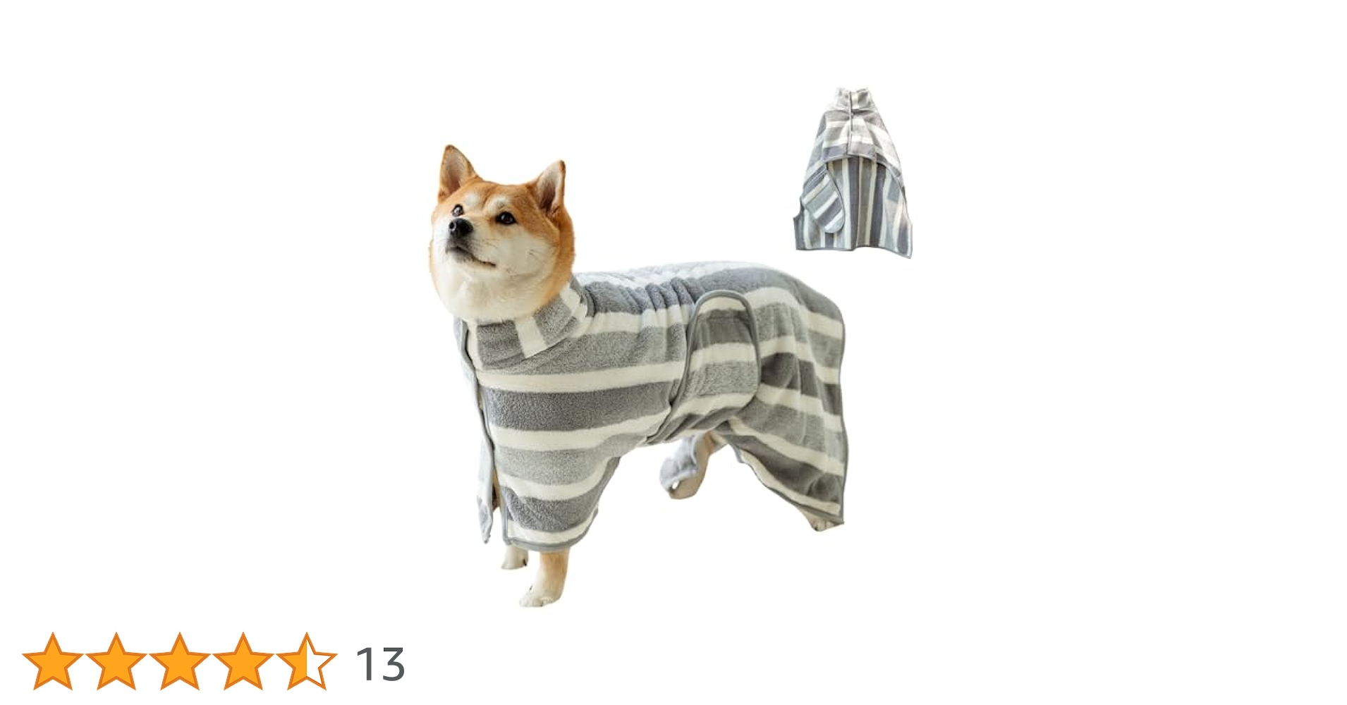 Amazon | MEIAOJIA 犬用バスタオル しま ペット用バスローブ 縞