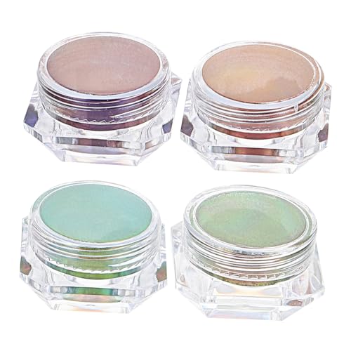 ERINGOGO 4 Pieces Changing Pigments for DIY Nail Art Epoxy Resin Pigment Shimmering Colorant for Women