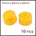 Hihaha Vehicle Car 10 Pcs Orange Rubber Shock Absorber Bushings 10mm x 28mm x 20mm Durable Material