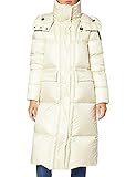 Nylon básico 20 denier Blauer Impermeable/Trench Largos Relleno Pluma Parka, 120 calce, M para Mujer