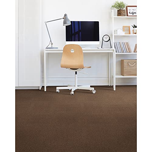 Image of Mohawk Advance 24 inch x 24 inch Berber (Loop pile), 0.11 inch Pile Height, Carpet Tile, Nylon Fiber, Terracotta Color, (24 Tiles), (96 sqft /carton)