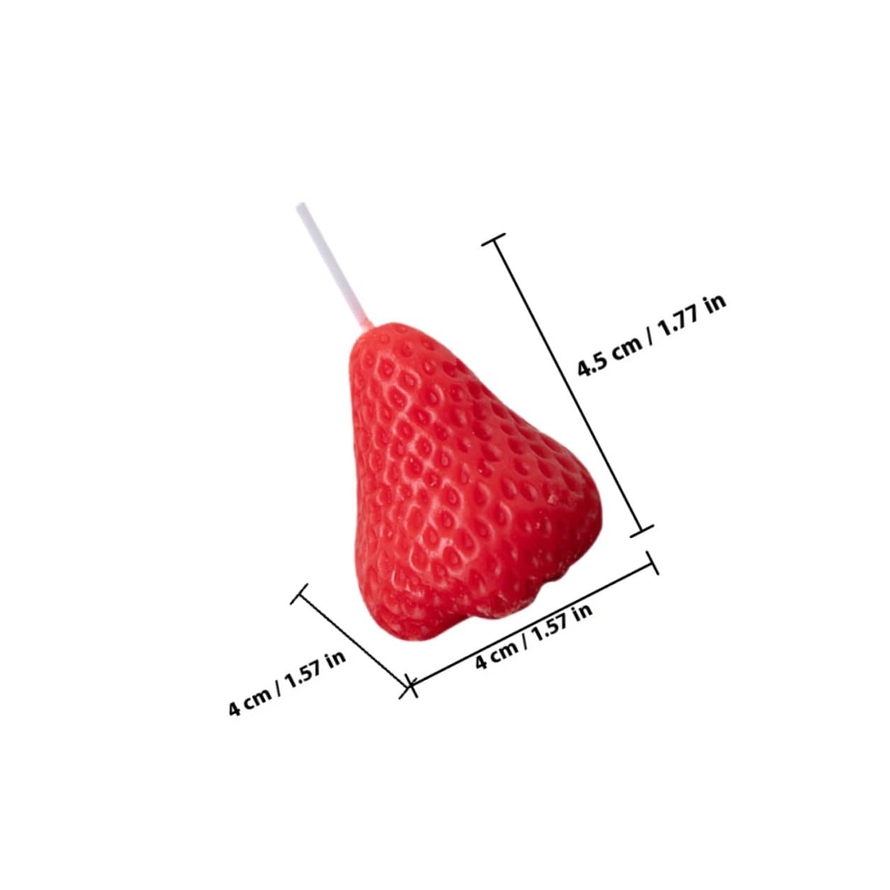 SUPVOX Set da 9 Candele Profumate alla Fragola, Candele Decorative a Forma di Fragola per Aromaterapia, Decorazioni per Casa e Scenografie di Festa, Regalo Natalizio e Matrimonio