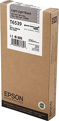 Epson C13T653900 Cartouche d'encre d'origine 200 ml Gris