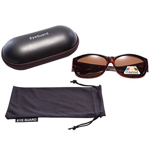 EYEGUARD Polarized Fit Over Sunglasses, Women's Modern Rectangular Glasses, UV400 Protection4
