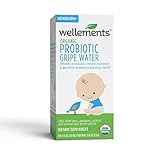 Wellements Organic Liquid Probiotic, 4 Fl Oz, Eases Baby's Stomach Discomfort, Digestive and Immune Support, Free from Dyes, Parabens, Preservatives