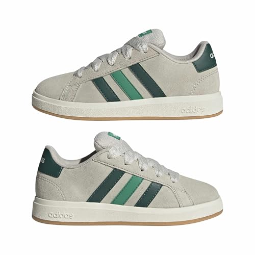 adidas Unisex Kinder Grand Court 00s Shoes Kids, Wonder Alumina/Collegiate Green/Court Green, 38 EU