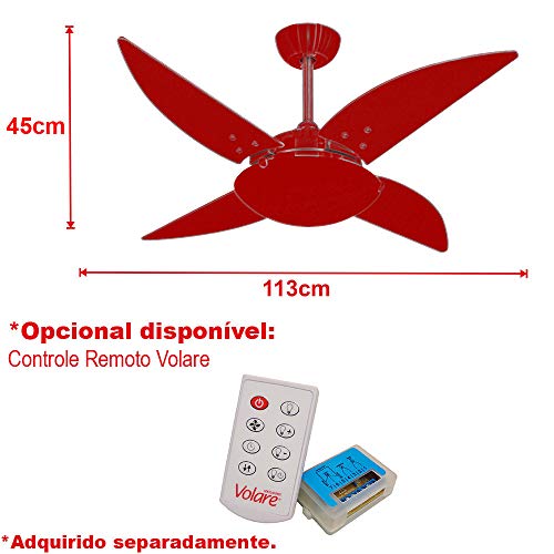 Ventilador De Teto 4 Pás Premium Quad Volare Volare 220v Branco
