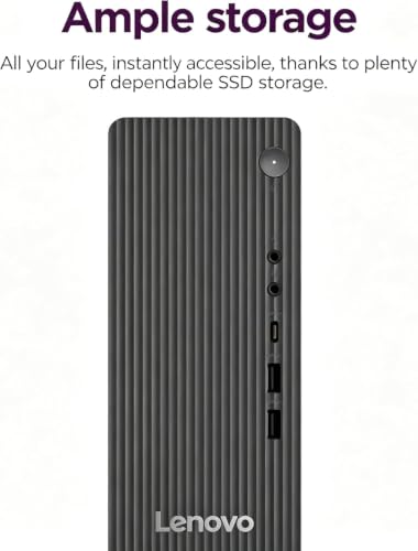 Image of Lenovo Conversion-Focused IdeaCentre Slim Tower Desktop with AMD Ryzen 7 250, 16GB RAM, 1TB SSD, Windows 11 Home, Wired Keyboard and Mouse Included
