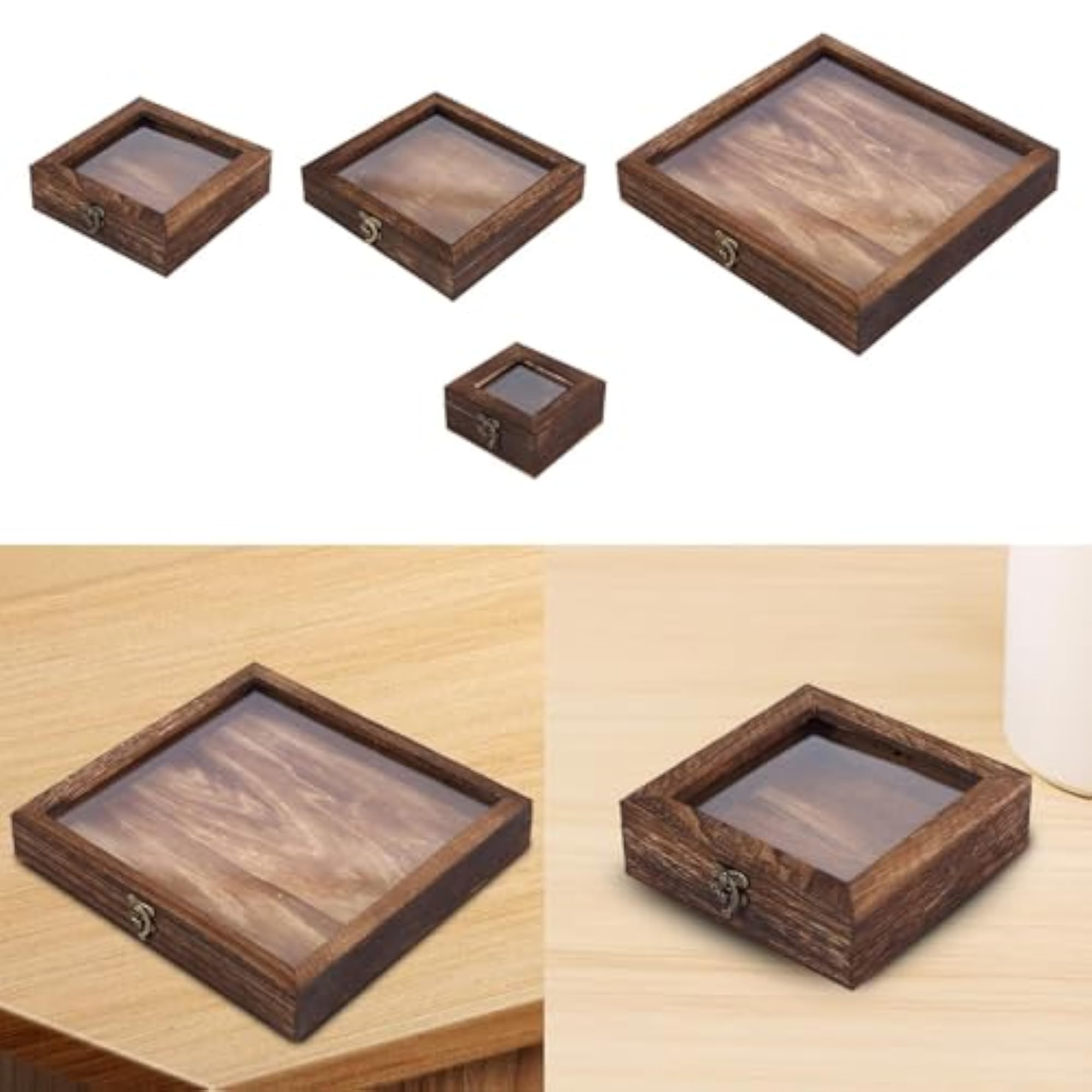 Retro Design Wooden Jewelry Storage Box
