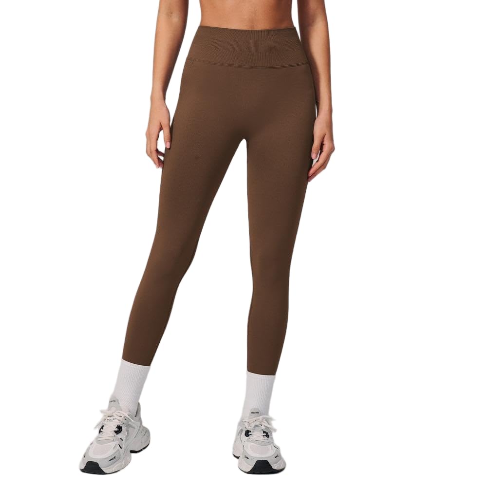 DYRBF - Leggings da donna a vita alta, senza cuciture, per yoga, controllo della pancia e sollevamento dei glutei, per corsa, palestra, allenamento, ciclismo, danza