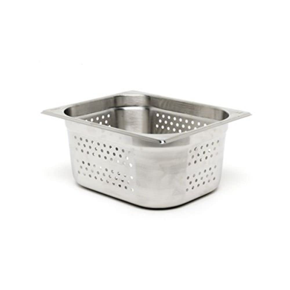 Genware NEV-GNP11-100 Perforated Stainless Steel Gastronorm Pan, Size 1/1, 100 mm Deep