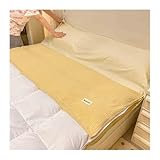 LFSPHQEC Sleeping Bag Liner Single Double Lightweight Camping Sheets Travel Beds for Adults Sleep Liners Ultra Lightweight Sleep Sack(Milk Tea,180x210cm-70x82)