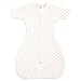 aden + anais - Gigoteuse Bébé à Manches Ajustées, 100% Coton avec Rembourrage en Polyester, Fermeture Éclair intégrée, Adaptée pour Les Nourrissons, 1.5 TOG, Fille de 3 à 6 Mois, Crème & Rose