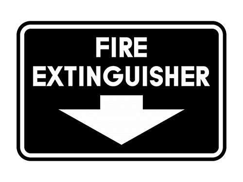 Image of Signs ByLITA Classic Framed Fire Extinguisher (Black) - Small