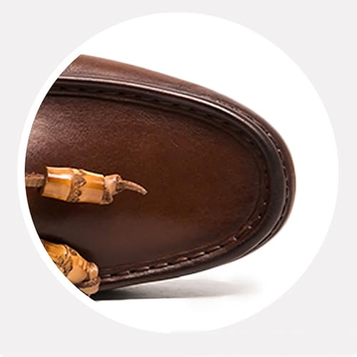 Men's Leather Oxford Shoes Anti-Slip Rubber Sole Classic Derby Business Formal Wedding Slip-Resistant Casual Dress Shoes3