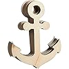 6 Pack Unfinished Wooden Anchors for Crafts, Nautical Wood Cutouts for DIY Projects, Nautical Decor (11.6 x 8.8 in) 414W81VdjNL. SS100