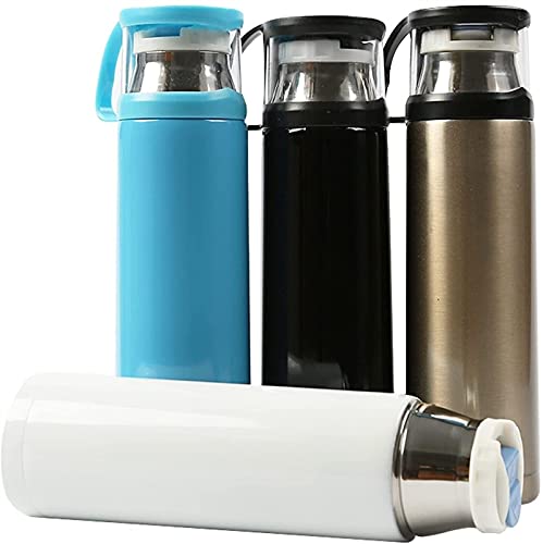 Termos Exterior Botella de Agua aislada de Doble Capa, Taza de café 500 ml Taza térmica de Acero Inoxidable Taza Taza de… - Imagen 7