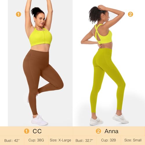 Image of High Impact Sports Bras for Women Adjustable Zip Front Plus Size Workout Bra Full Coverage Removable Padded Running