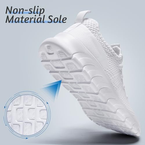 Image of Mens Lightweight Running Shoes Slip On Walking Tennis Gym Sneakers