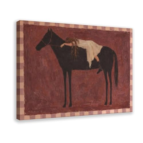 Cowgirl occidentale sur toile pour décorer une chambre cosy