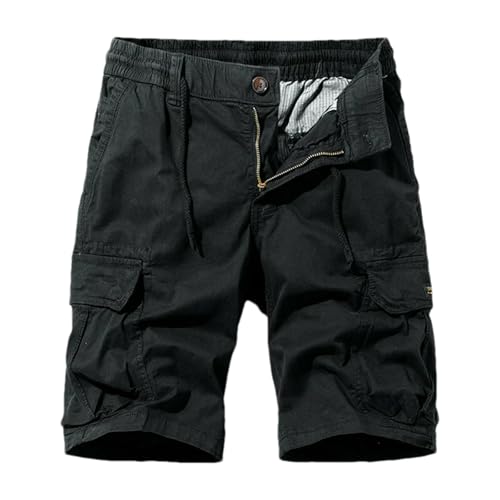 Short cargo en coton camouflage homme avec multi-poches décontracté
