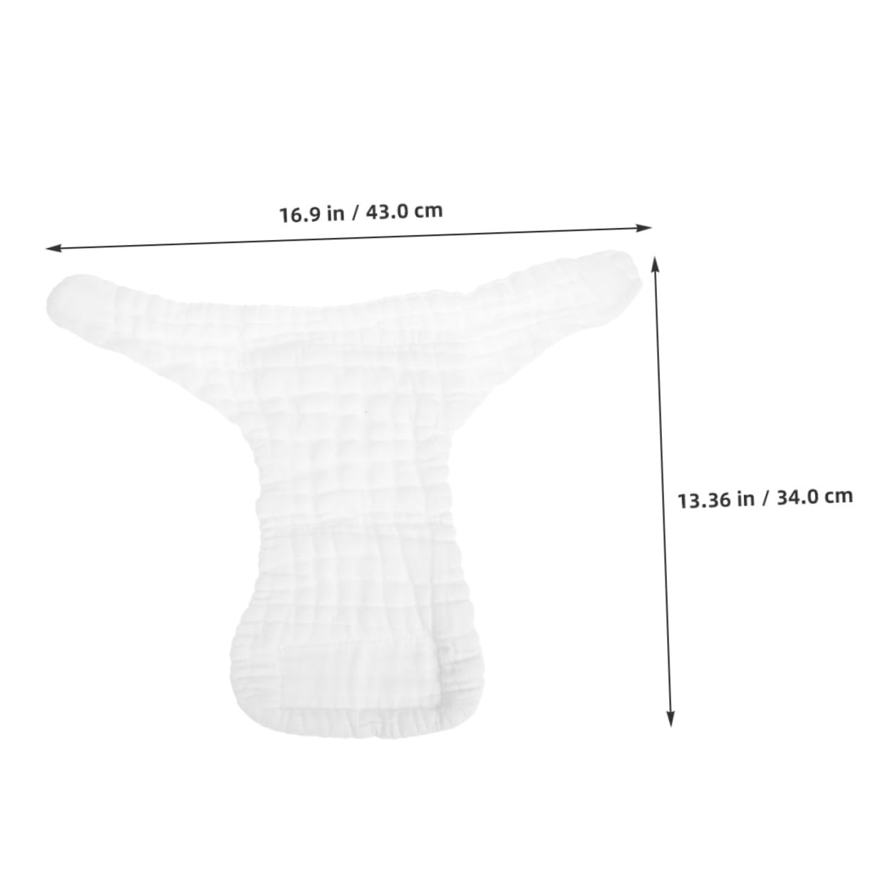Pañal de Algodón Reutilizable para Ñiño, 5 Piezas, Talla M Blanco