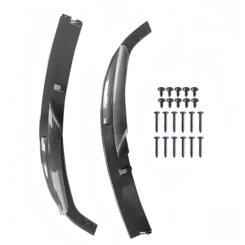 Front Bumper Lip Splitter Compatible with 2012-2018 F30 F31 Base 3 Series (M Tech/M Sport Only), Air Dam Spoiler Lower Chin 2Pcs Fits for Sedan, Protection Body Part (Carbon Fiber Pattern) - Image 4