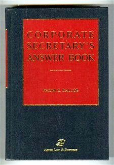 Hardcover Corporate Secretary's Answer Book