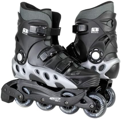 Traxart Patins Inline Spectro Preto com Cinza # 4 = 35/36 para In...