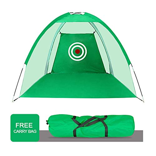 Sinolodo Two-in-One Golf Net| Golf Hitting Net|Golf Chipping Net|with Target Carry Bag|Hitting Nets