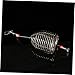 COOLHIYA 5 PCS Small Stainless Steel Fishing Bait Cage with Spring Lid Portable Lightweight Trap Basket for Smelt Eels Crab Lobster Shrimp Welded Fishing Lure Holder