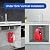 Tankless Electric Water Heater, 3000W 110V Instant Water Heater Under Sink Mini Instant Hot Water Heater On Demand Hot Water Heater Electric with Digital Display for RV Kitchen Bathroom (Red)
