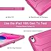 Soke Case for iPad (A16) 11th Generation 11-inch 2025, iPad 10th Generation 10.9-inch 2022, with Built-in Screen Protector and Kickstand, Rugged Full Body Protective Cover - Hot Pink
