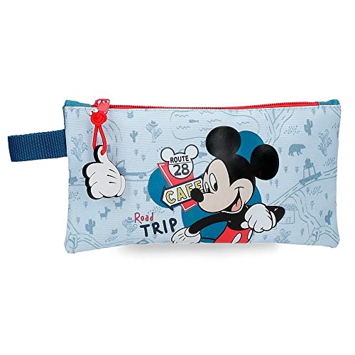 Disney Mickey Road Trip Estuche Azul 22X12 Cms Poliéster