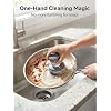 2026 New Soap Dispensing Dish Brush with Comfort Grip, Kitchen Scrub Brush for Washing, Heavy Duty Pot Scrubber with Replacement Cleaning Balls Heads,Ergonomic Kitchen Cleaning Tools (2+6pcs)